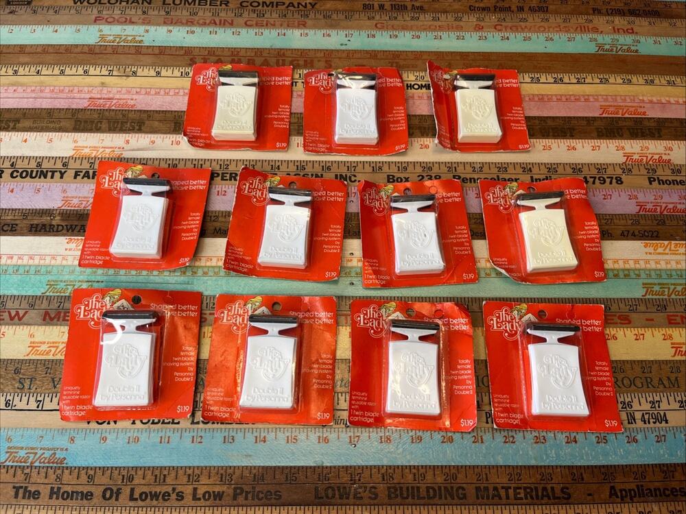 Vintage Women's The Lady Double II by Personna Razor NOS New Sealed Lot Of 11